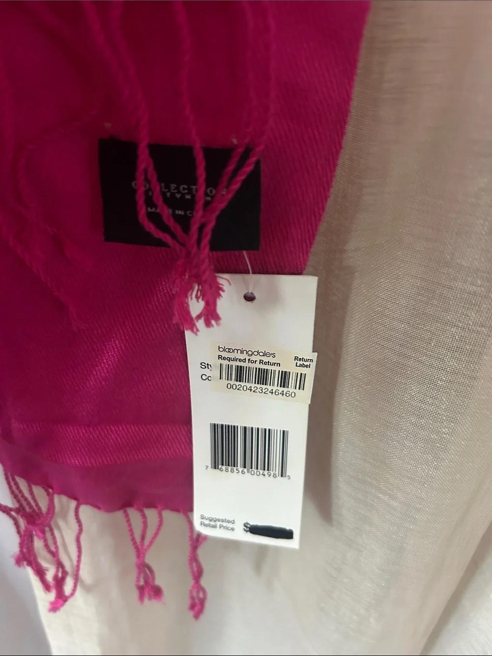 Cashmere and silk scarf/wrap, nwt